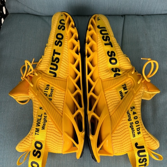 New men’s, Just so so yellow running shoes size 46EU/ 12US - Picture 4 of 7